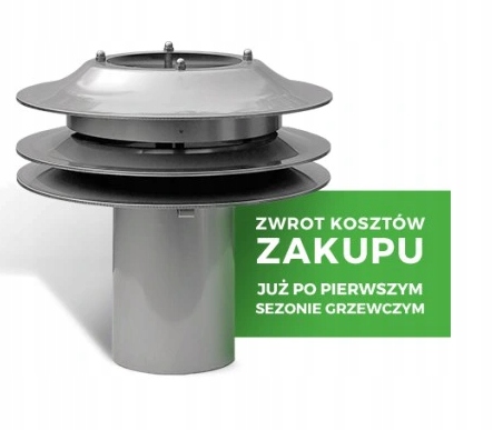 STABILIZATOR REGULATOR CIĄGU KOMINOWEGO SMARTFLOW Szerokość produktu 20 cm