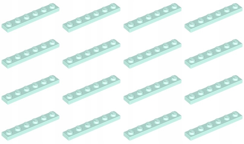 

Lego 3666 Płytka 1x6 light aqua (18g) 16 szt