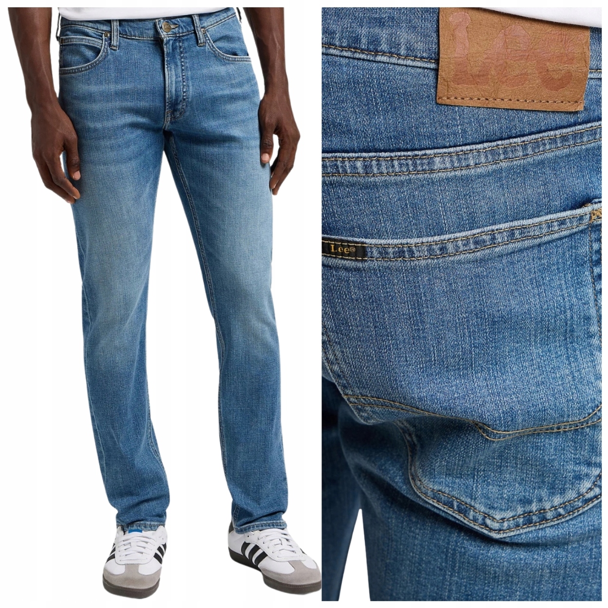 Lee Luke slim Highland silně zúžené elastické džínové kalhoty W34 L30