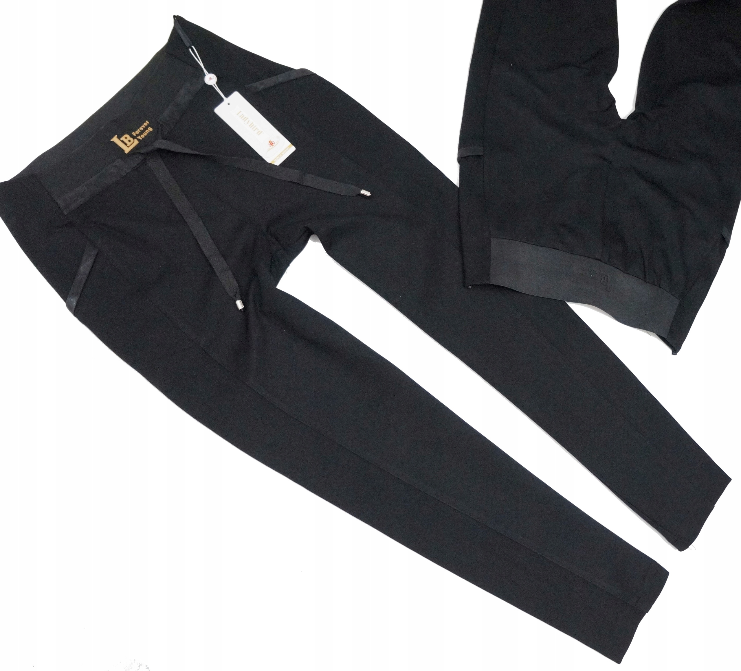 Lady Bird Premium Pohodlné Černé Vysoké Kalhoty 38 M