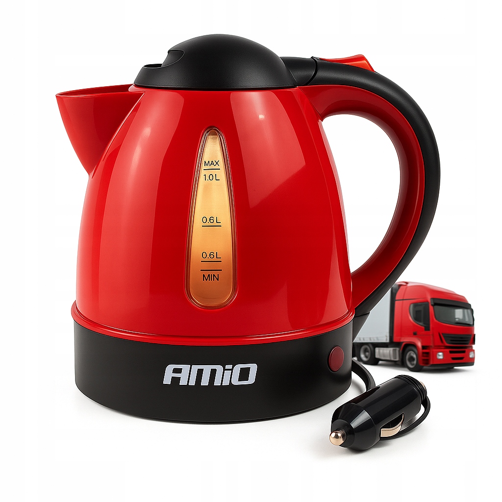 Czajnik samochodowy do ciężarówki 1000ml 24V 300W *na gniazdo zapalniczki*