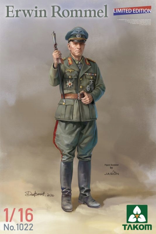 Erwin Rommel Limitovaná Edice 1:16 Takom 1022