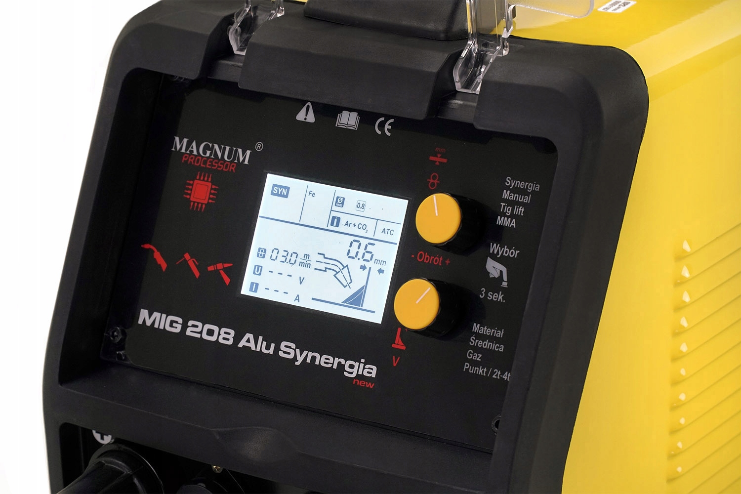 Spawarka MAGNUM MIG 200 MMA TIG MAG Alu Synergia Kod producenta Spawarka Magnum MIG 208 klapka HRS1