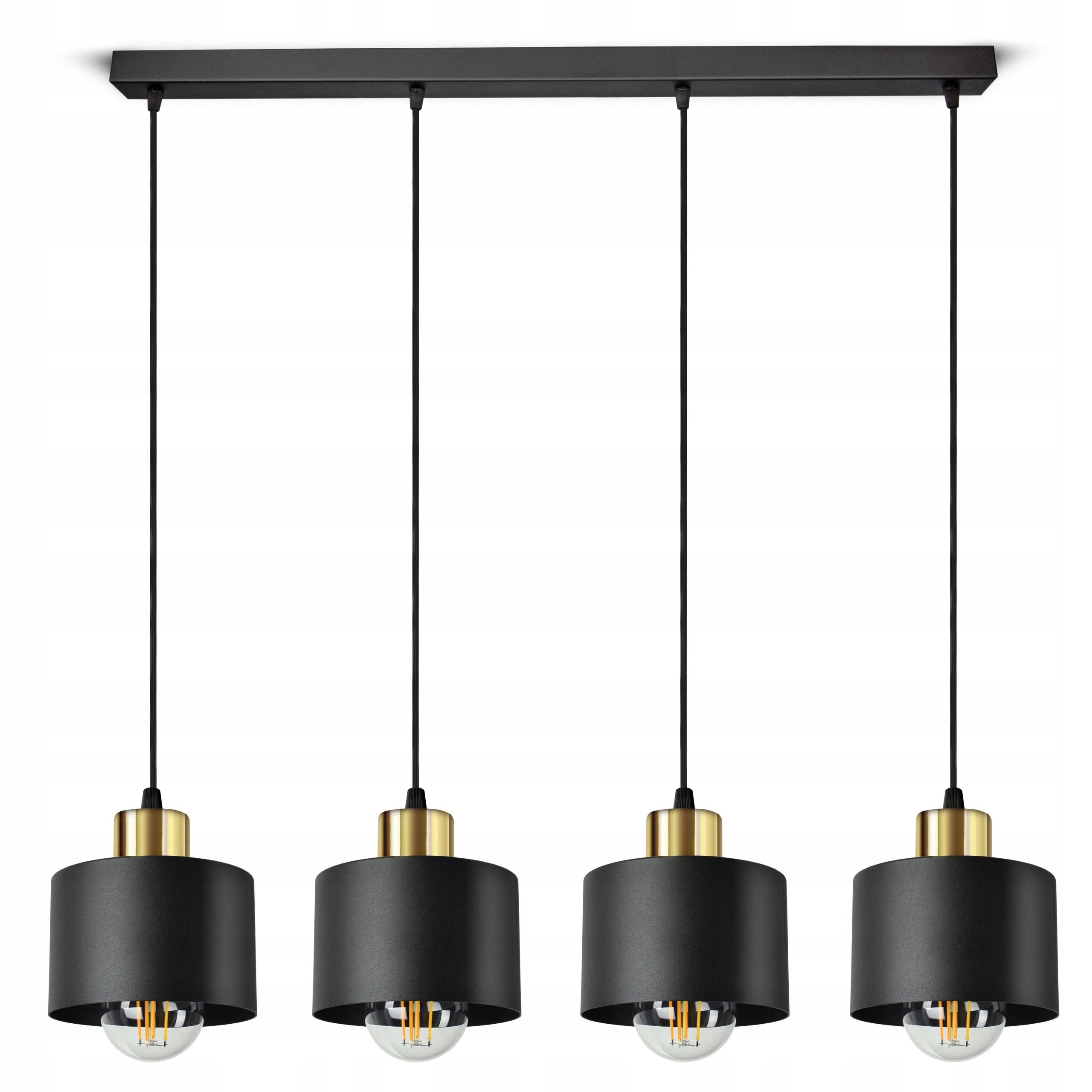 Stropní Svítidlo Lustr Stropní Svítidlo Classic Spot BZ4 Led E27 Black Gold