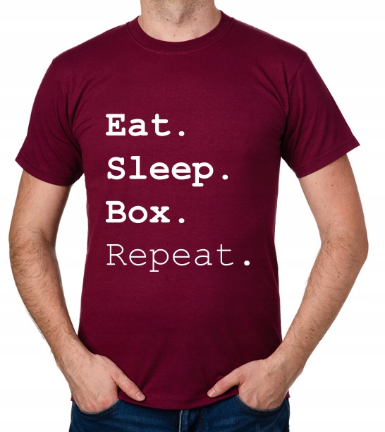 

koszulka Eat Sleep Box Repeat prezent