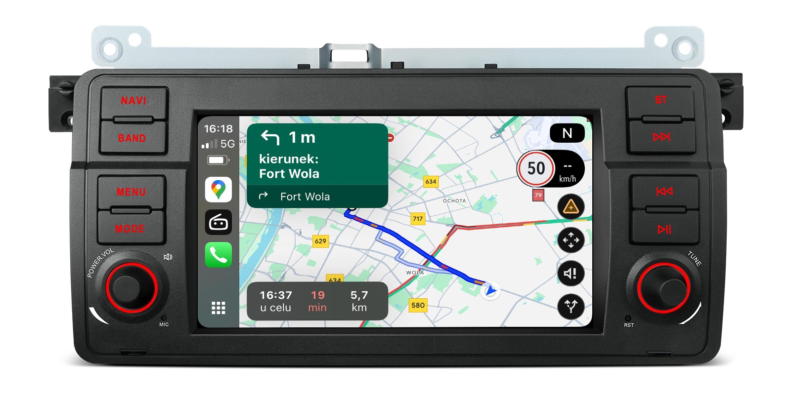 Rádio Navigace Bmw E46 Android Carplay Dsp 8/128