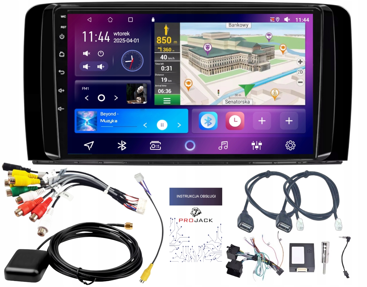 Autorádio Gps Android Mercedes R Třída 2006-2014 Carplay 4GB 64GB