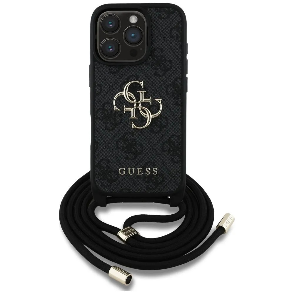 Guess pouzdro pro Iphone 16 Pro GUHCP16LP4GMGCRK (cbdy Pu 4G Big Logo W/Cord)