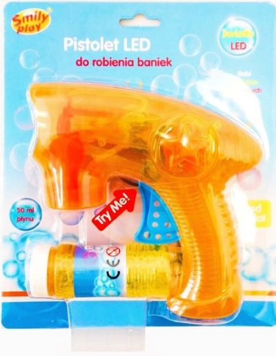 

Smily Play Bańki Pistolet do baniek mydlanych Led