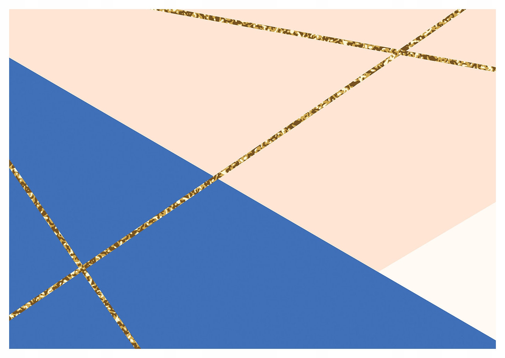 Vliesová fototapeta Geometrické zlaté trojuholníky abstrakcia 350x250 lepidlo