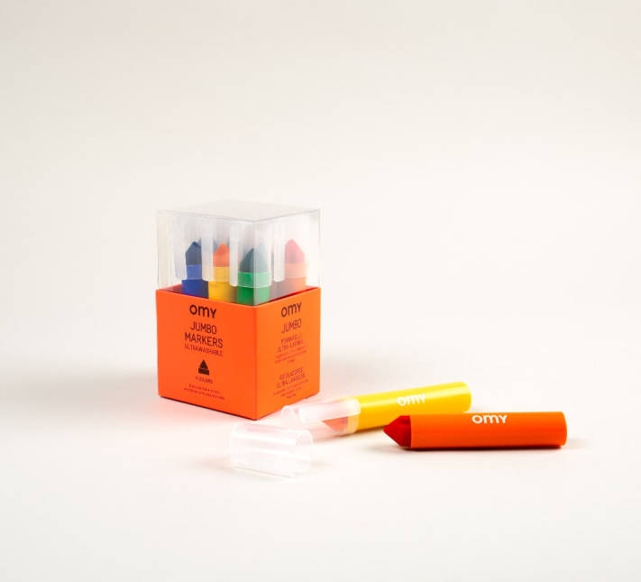 Pierwsze flamastry dla dzieci, Duże, JUMBO, 9 szt. OMY Marka OMY