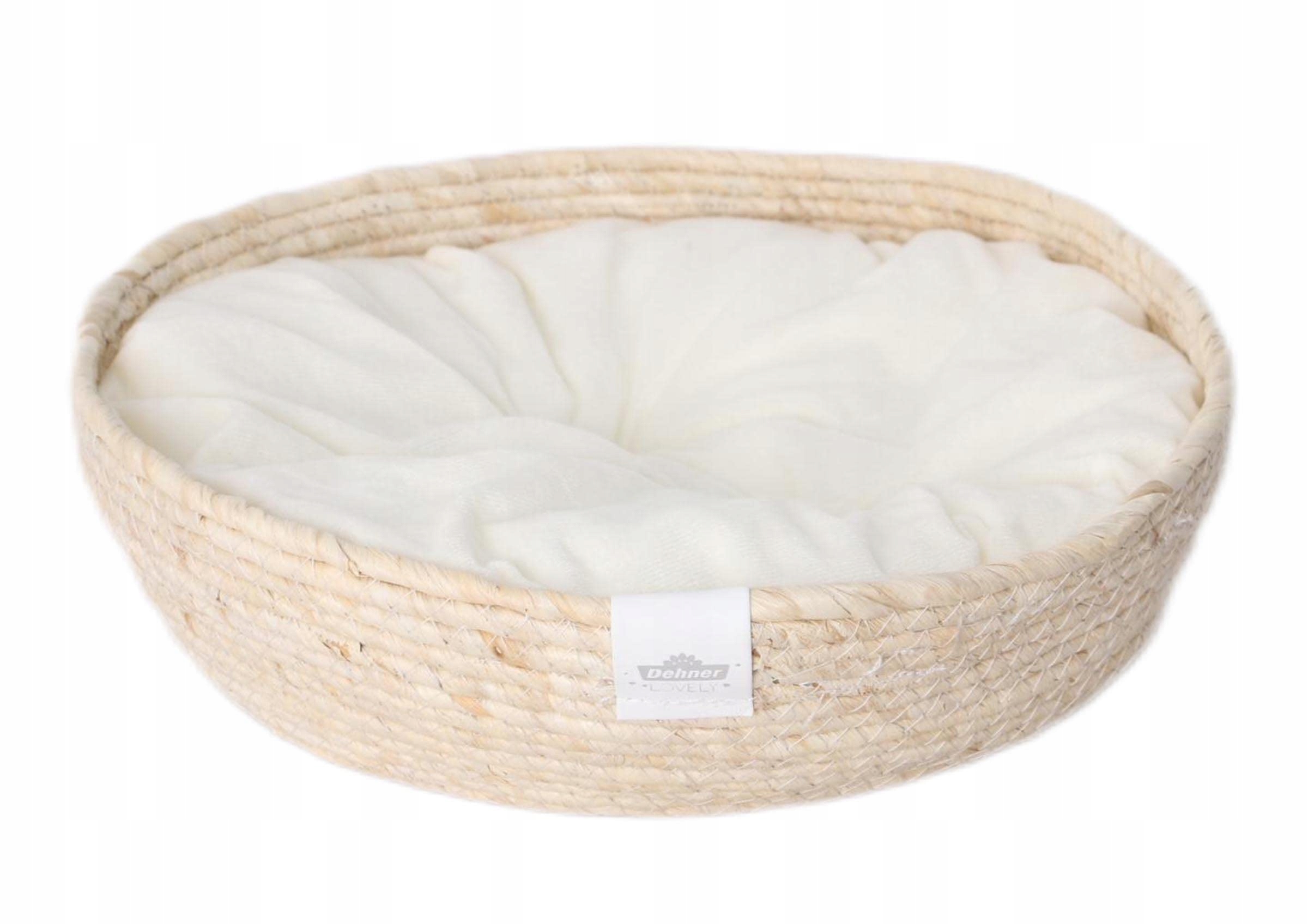 Levně Pelíšek Dehner Premium Lovely bílo-béžový Ø45 cm, výška 13 cm