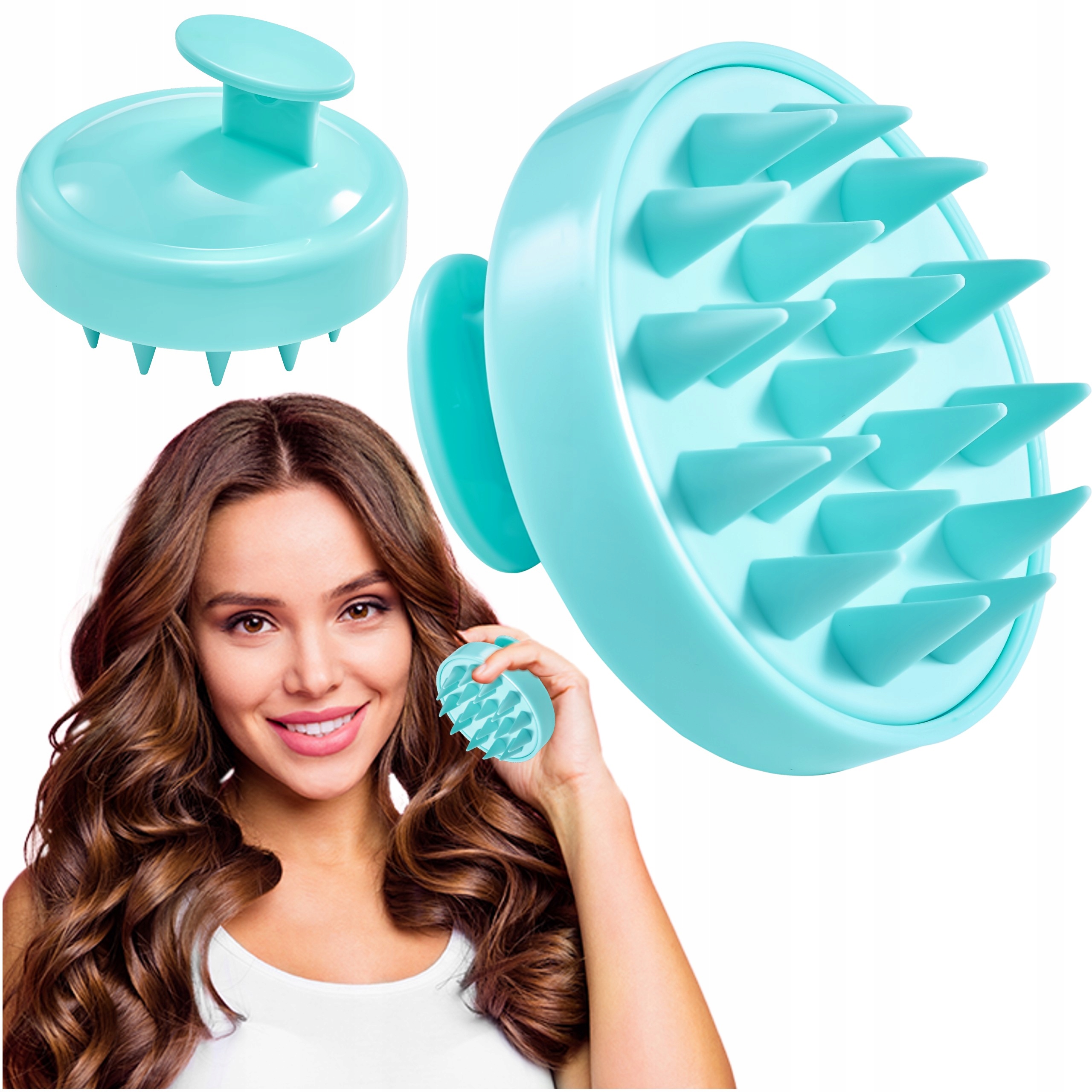 SZCZOTKA DO MASAŻU GŁOWY MYCIA WŁOSÓW MASAŻER