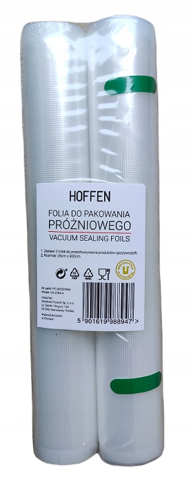

Folia do zgrzewarki próżniowej Hoffen 2szt. 28x300
