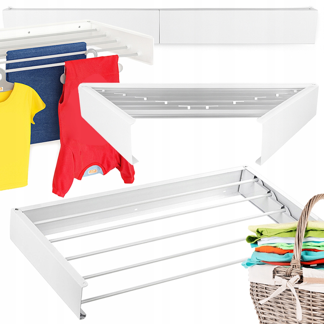 Levně Sušák Rozkládací, Pevná Na Prádlo, Skládací, Kovová, 80 CM