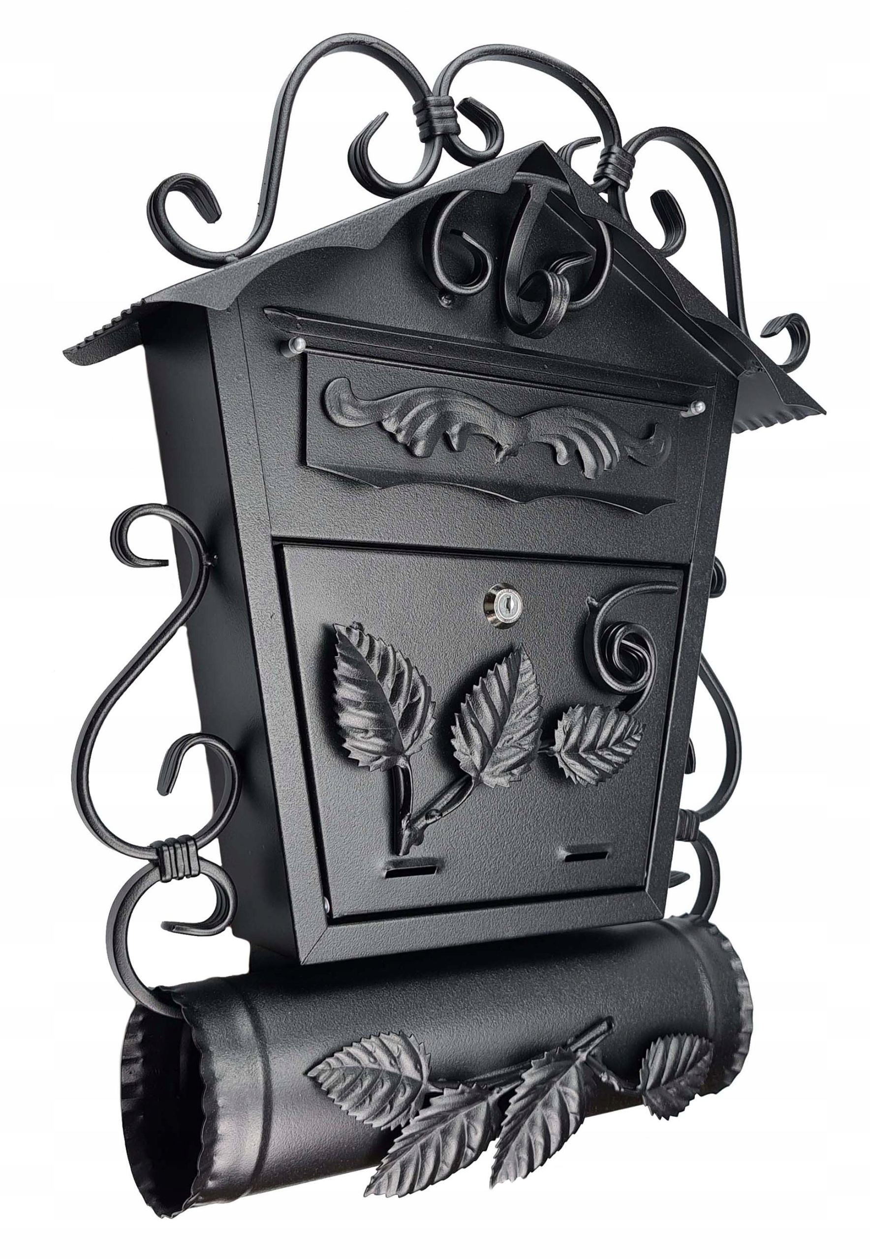 

Skrzynka Pocztowa Na Listy SD2TO Ozdobna Czarna Pl