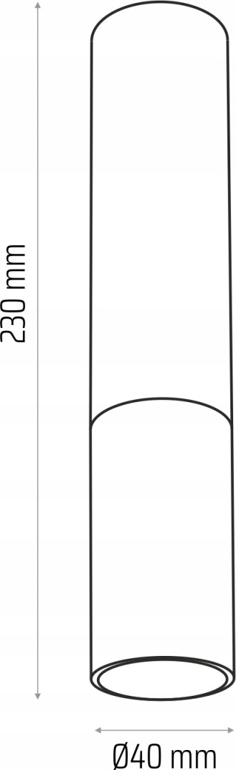 Madera2 tienidlo spot 23 cm biele