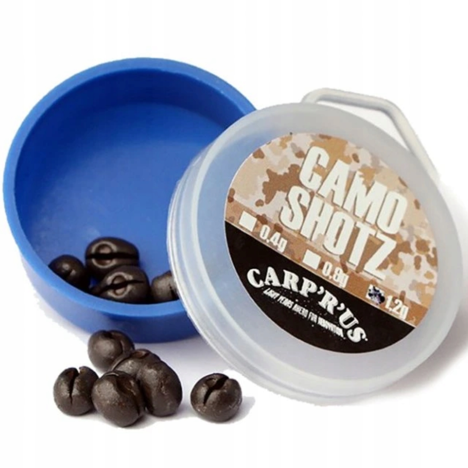 3x Ciężarki Przyponowe Wędkarskie Karpiowe 1,20 g Camo Shotz Carp'R'Us Brąz