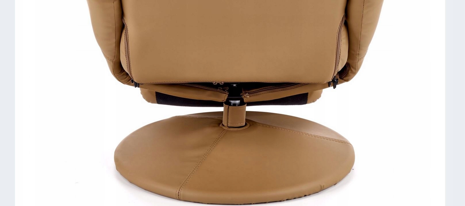 FOTEL ROZKŁADANY OPTIMA ECO SKÓRA PCV BEŻOWY Marka Halmar