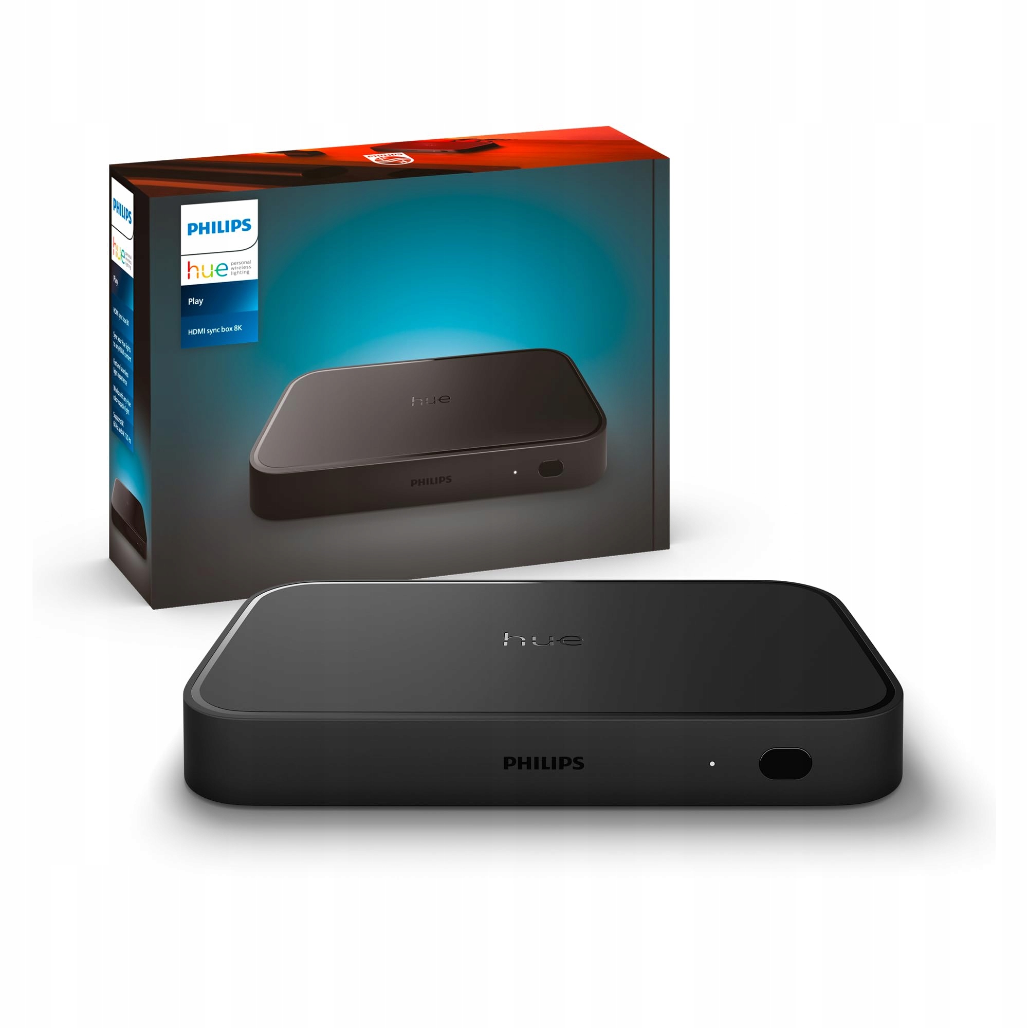 Centralka Sync Box Hdmi 8K 4K Czarna Inteligentna Smart Play Philips Hue