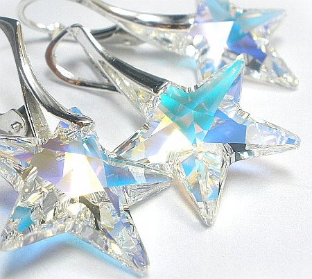 Akce! Krystaly Krásný komplet Stříbro 20 Gw