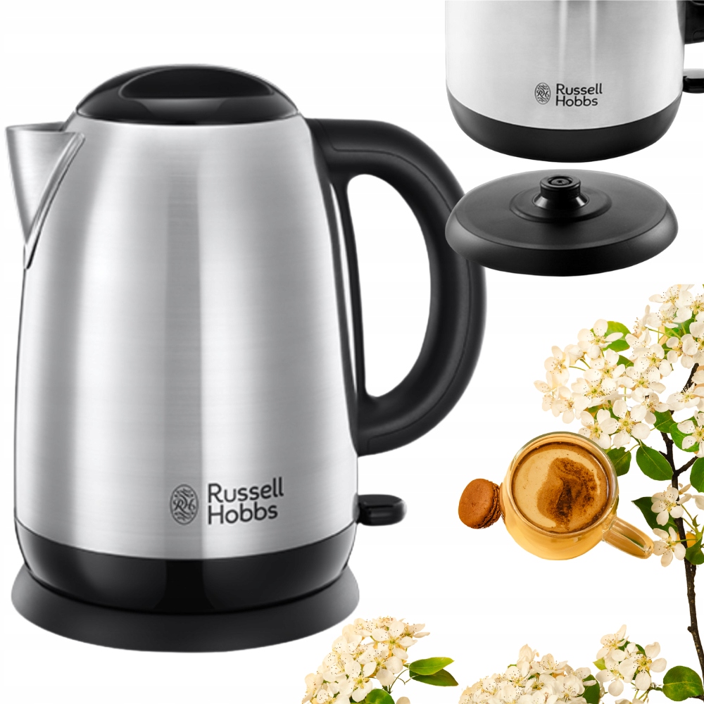 CZAJNIK ELEKTRYCZNY SREBRNY MOCNY 2400W 23912-70 RUSSELL HOBBS ADVENTURE