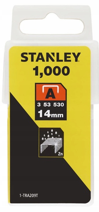 STANLEY 1-TRA209T ZSZYWKA ZSZYWKI typ A długość 14mm A14 1000szt