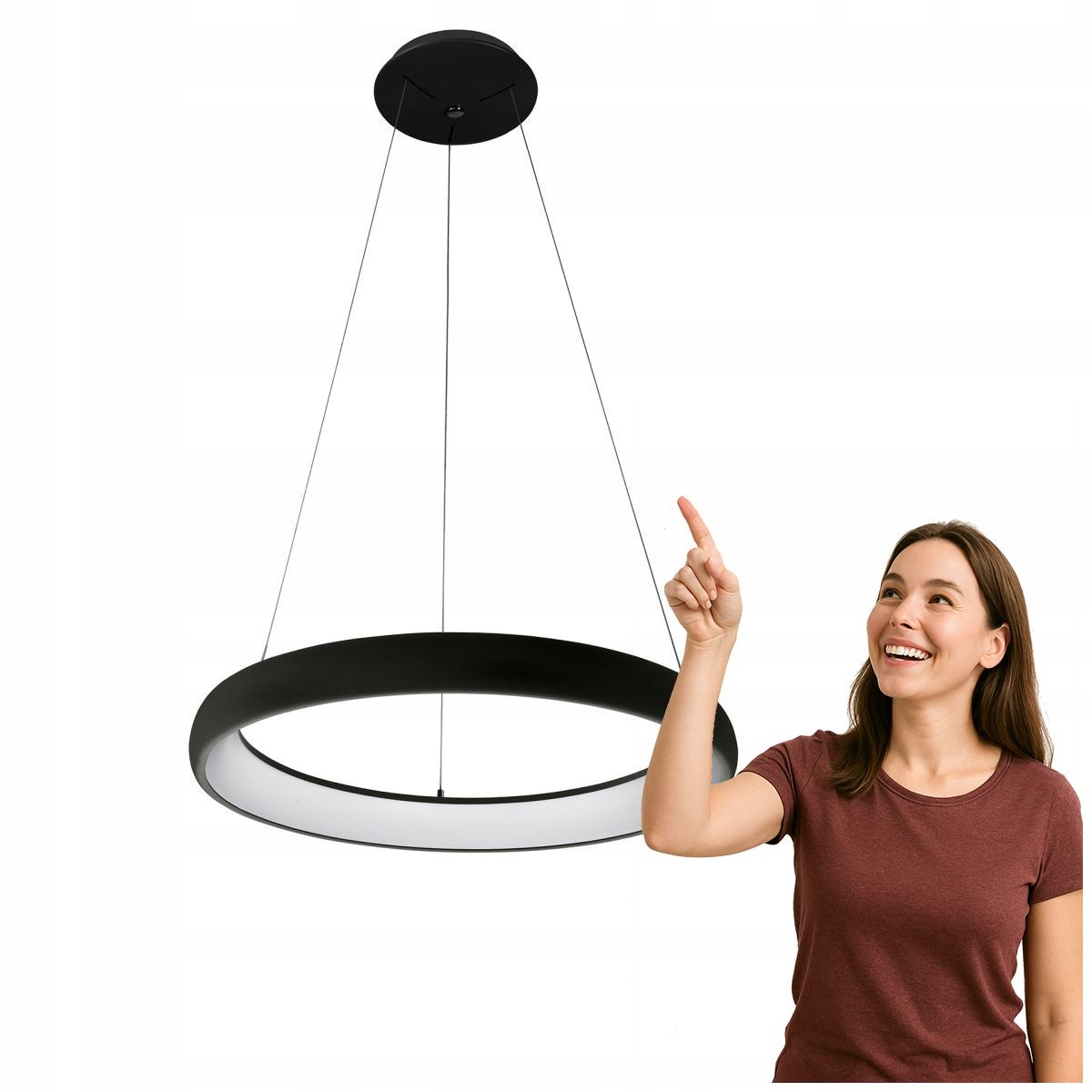 Závesná lampa Alessia 5280-850RP-BK-4 Italux