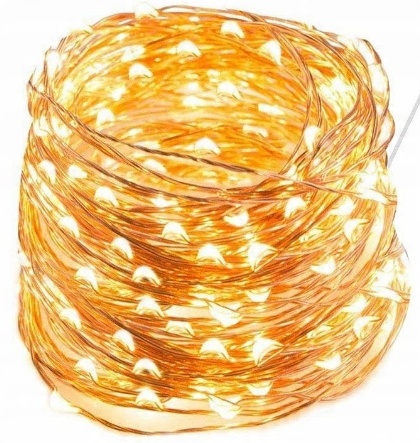 

Lampki Choinkowe Druciki 80 Led Ciepłe Na Baterie