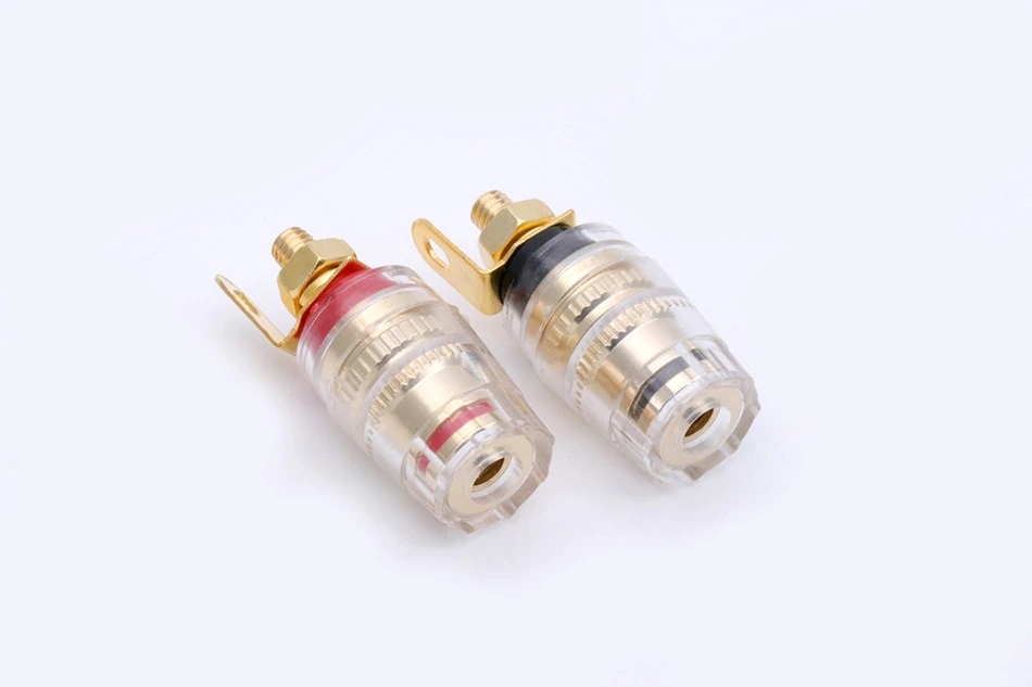 Gniazdo głośnikowe bananowe 33mm M4 Nakamichi 2szt Montaż skręcany