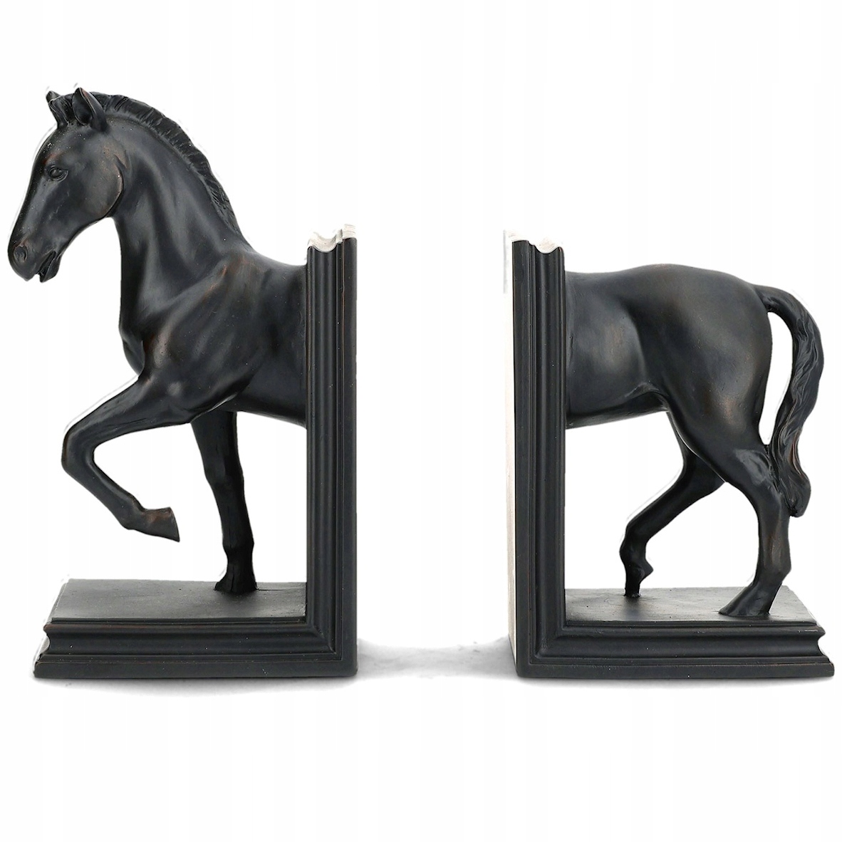 Opěrka Na Knihy Kůň Bookend Figurka Podpěry Černá Do Obývacího Pokoje Domu