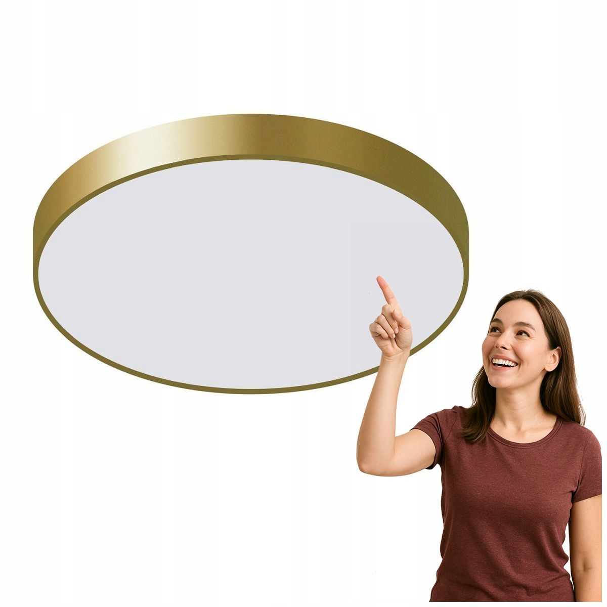 Stropné Svietidlo Orbital 60 cm 3600LM Moderná zlatá Italux