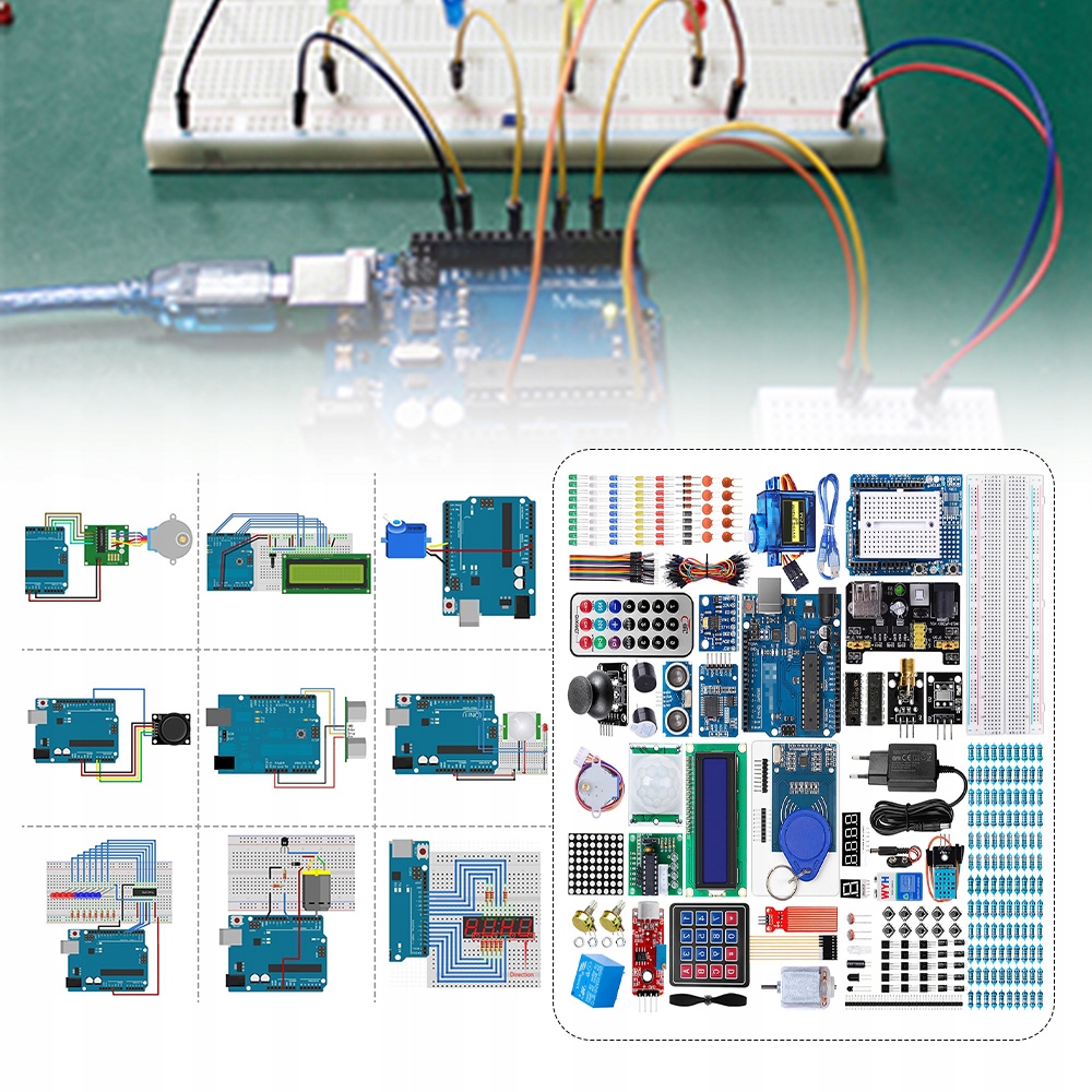 ZESTAW ARDUINO KIT STARTOWY DO MEGA STARTER DO NAUKI