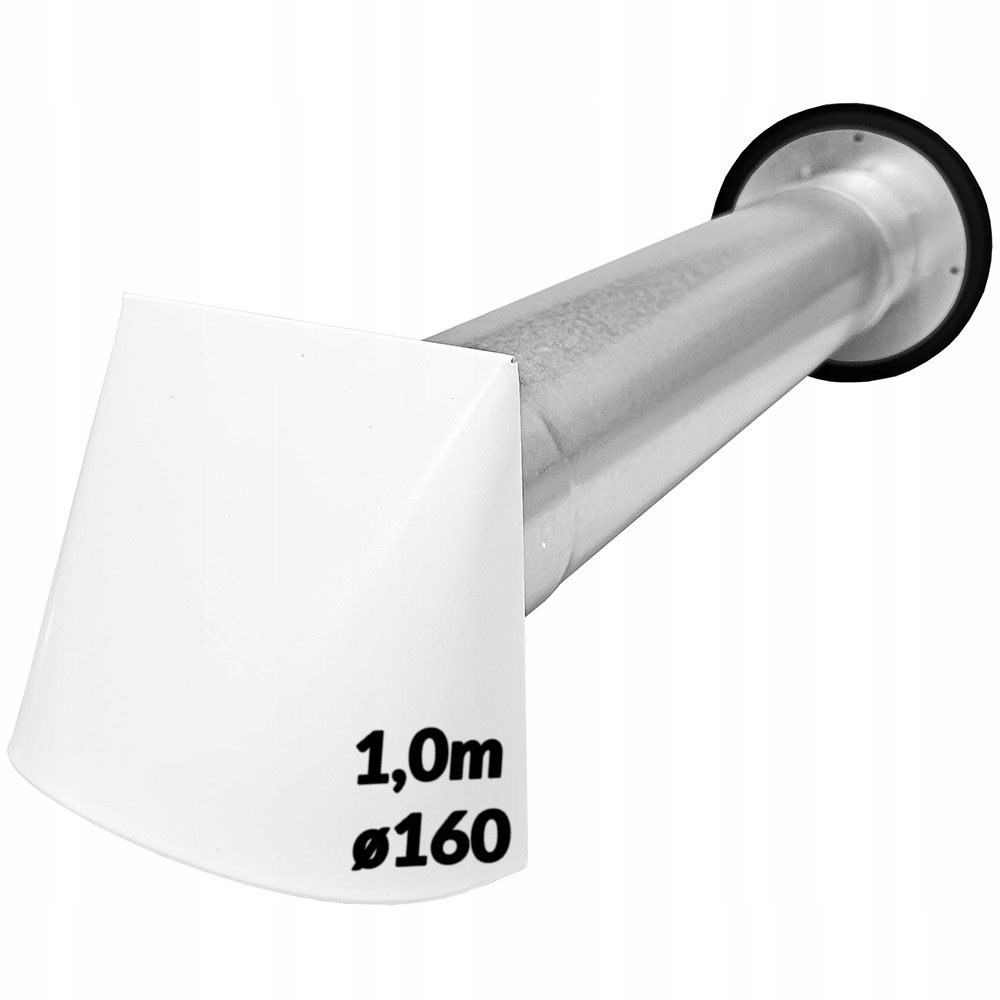 Ventilační ventilátor bílý-černý Cznp Asv 1 m ø160