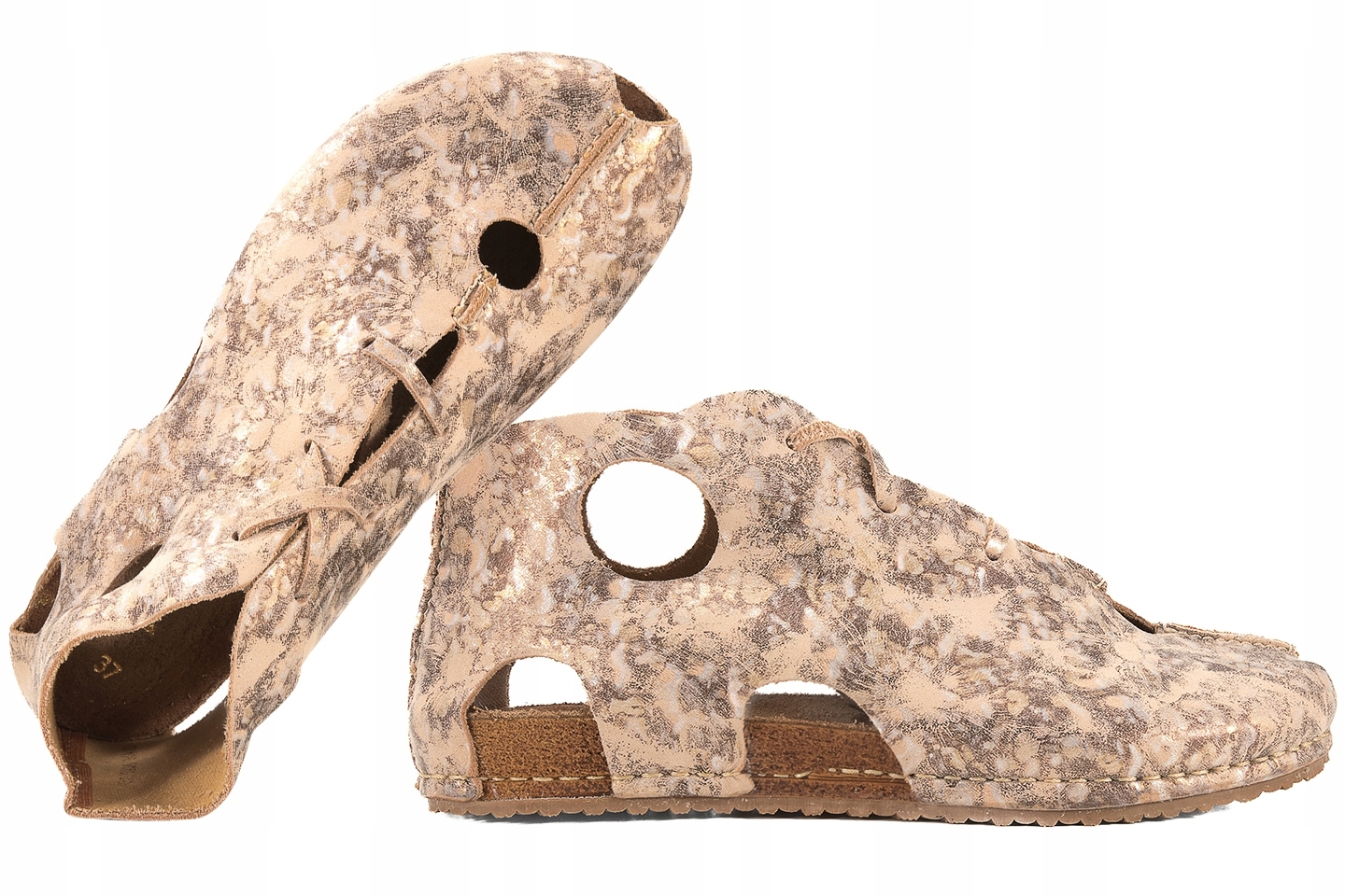 Maciejka 03426-45 Dámské Kožené Sandály S Patou, Vykrojené Polobotky, Velikost 39