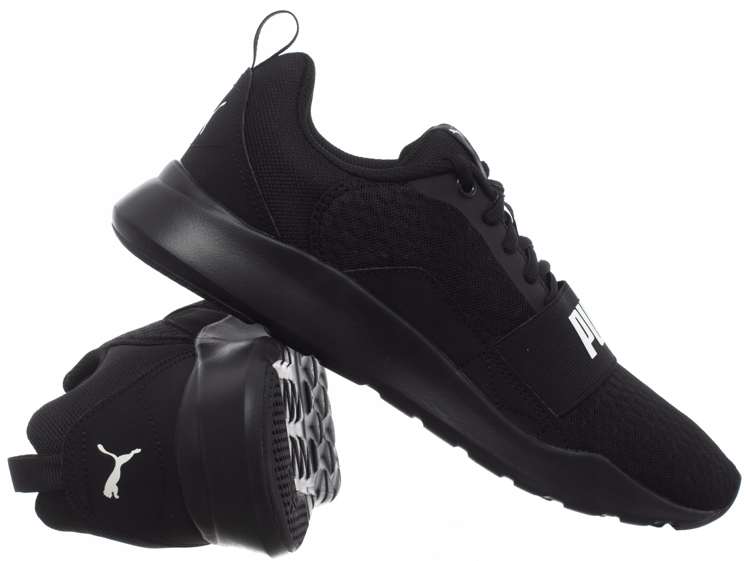 Puma Pánské Boty Puma Wired 366970-01 sportovní tenisky černé, pohodlné