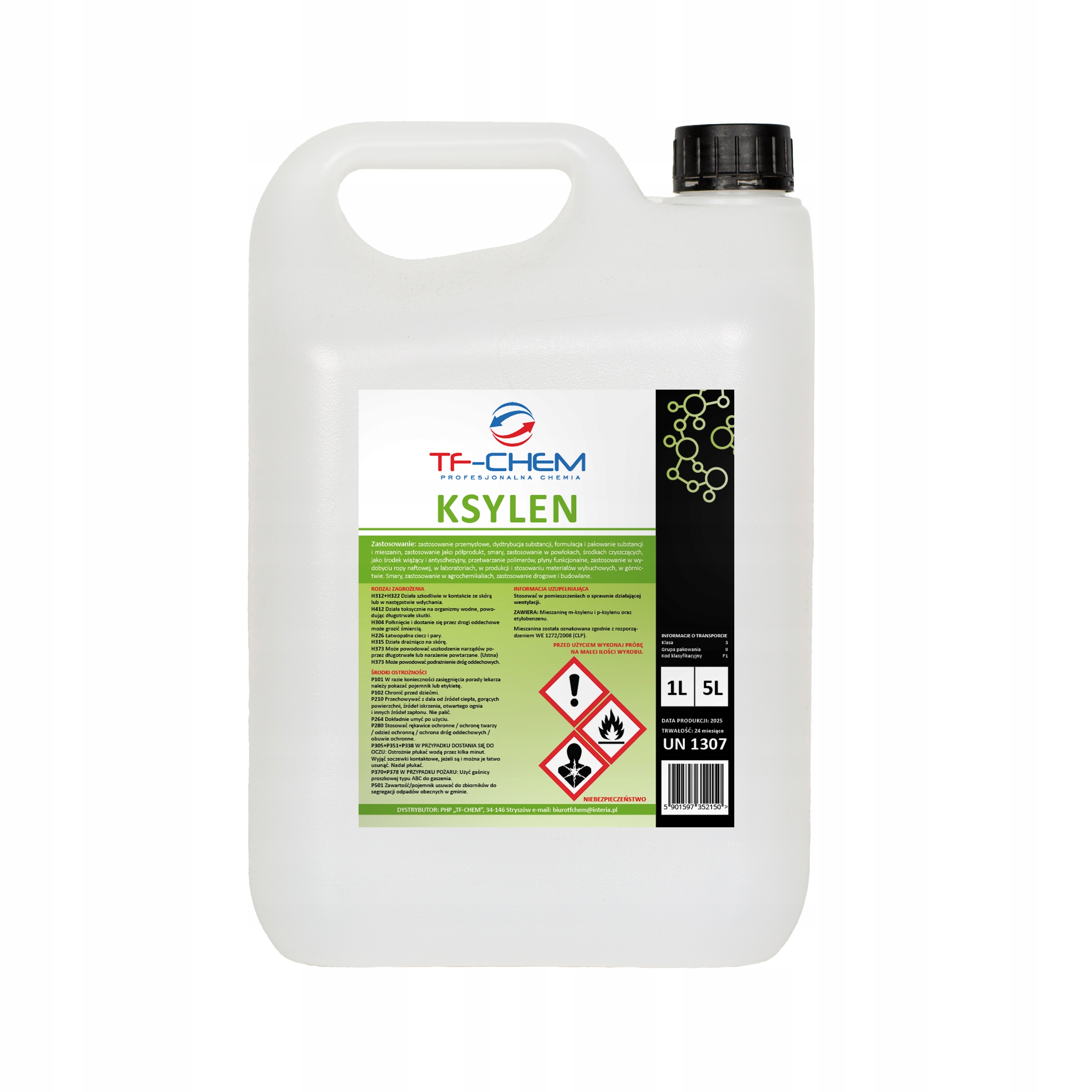 Rozcieńczalnik Ksylen Rozpuszczalnik 5L