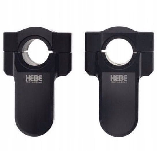 Podwyższenie Podwyższenia Kierownicy Hebe Vario 50mm Czarne 22/22mm 22/28mm