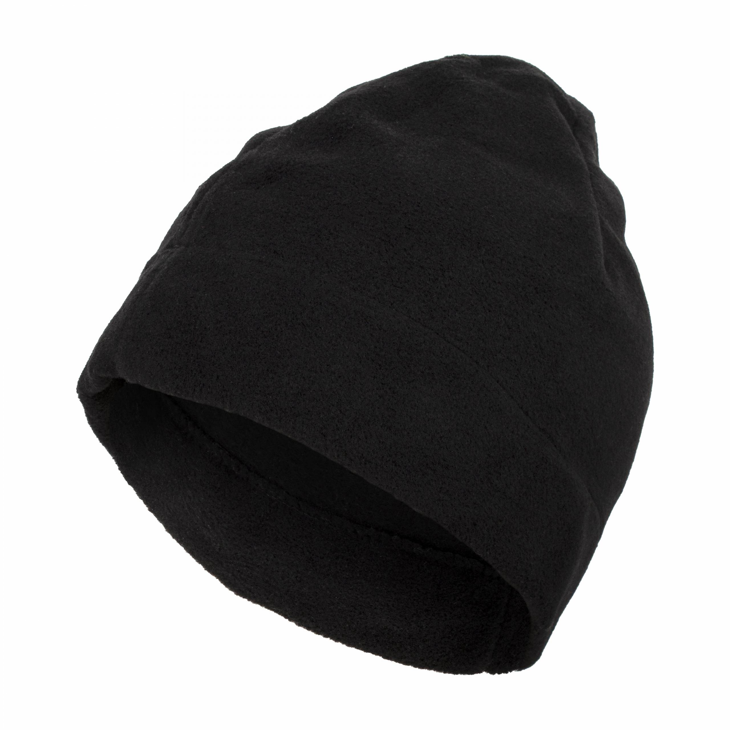 

W444AC Czarna zimowa czapka polarowa