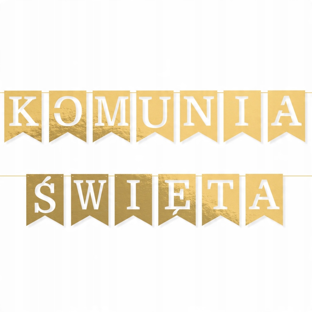 

Baner Komunia Święta Dekoracja Komunijna Girlanda