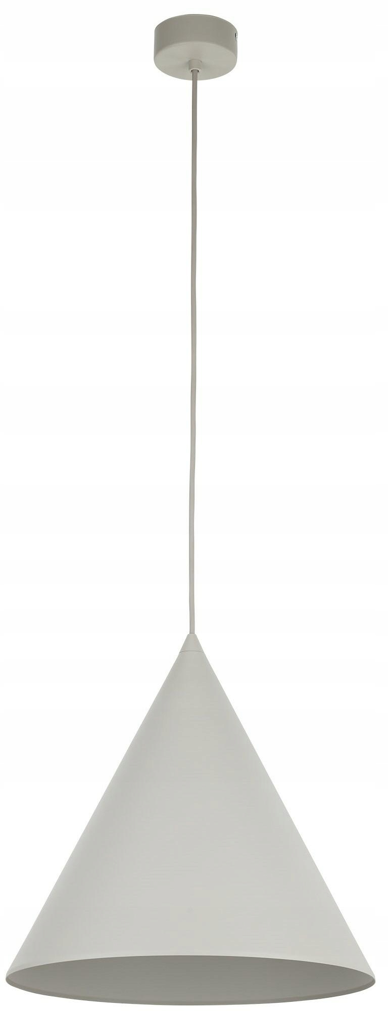 Závěsné svítidlo Cono Béžové Kovové Stínidlo 1xE27 32cm Stropní Svítidlo Obývací pokoj