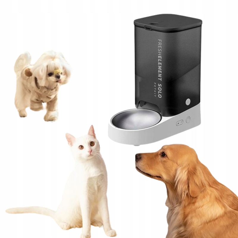 Levně Chytrý Dávkovač Podavač krmiva Petkit Pro Kočky Psa Prostorný 3l Wi-fi