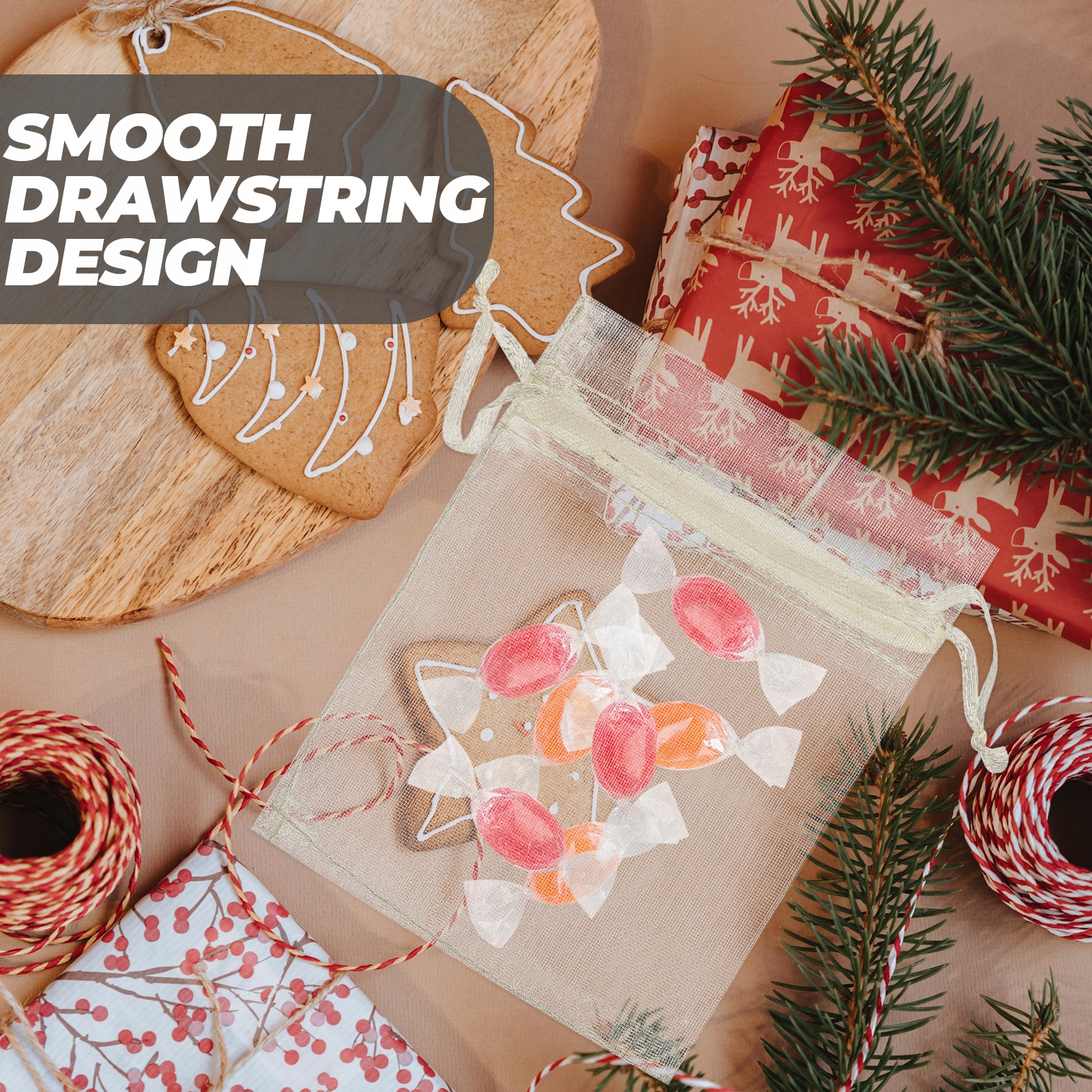 PRZYJĘCIE UPOKOJE MAŁA BIŻUTERIA Z ORGANZY Marka bez marki