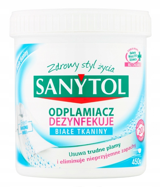 

Sanytol Odplamiacz dezynfekujący białe tkaniny 450