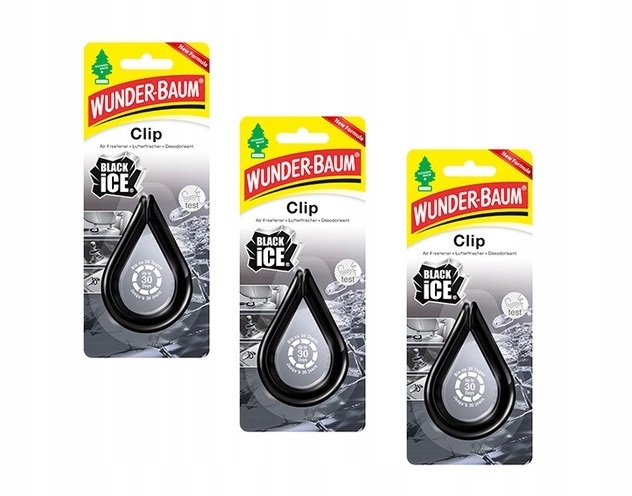Wunder Baum CLIP zapach do auta - Black Ice