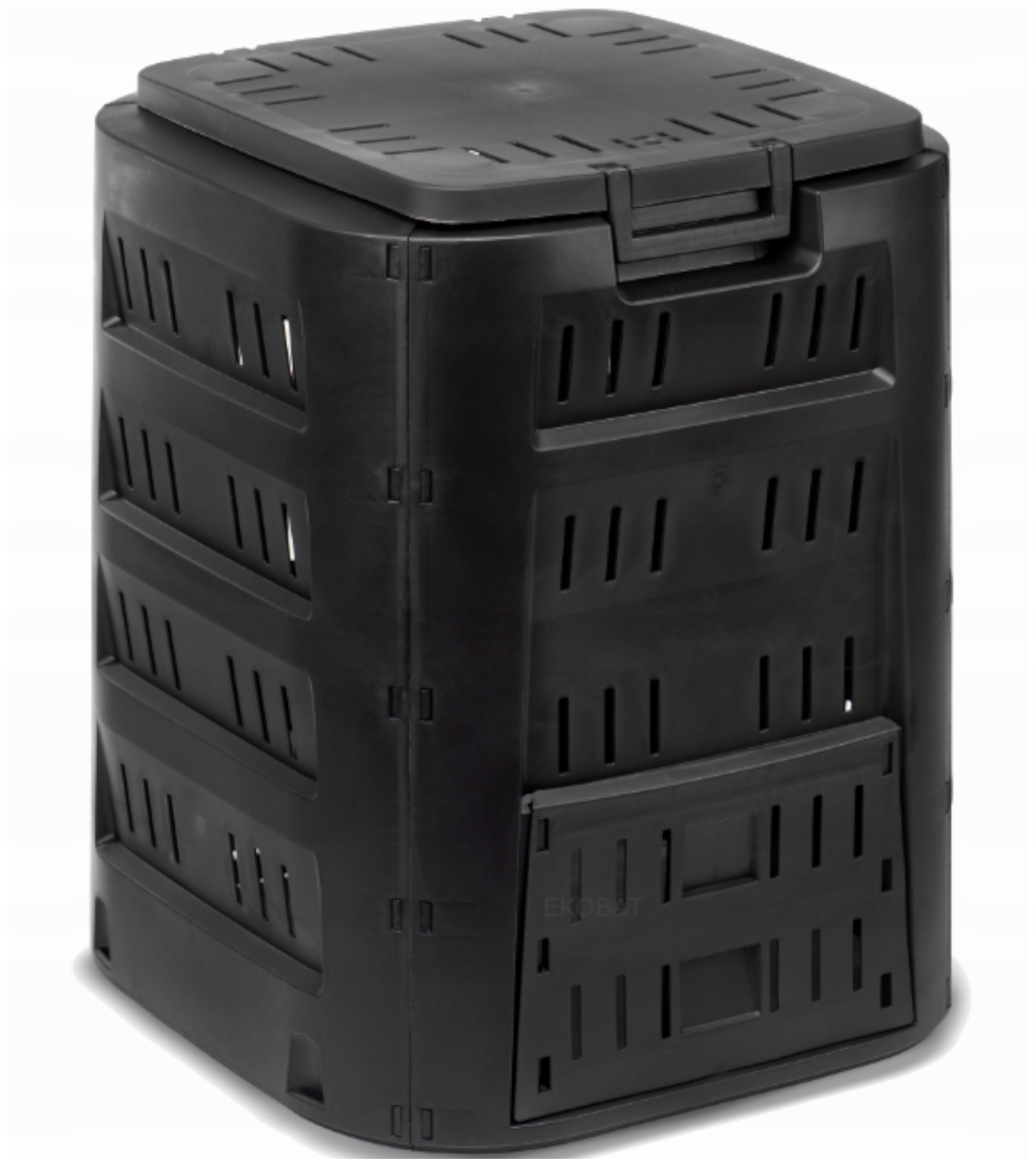 Černý Modulární Kompostér 220 L, Silný A Pevný, Úhledný A Kompaktní