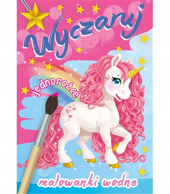 

Kolorowanka wodna wodne malowanie woda Jednorożce