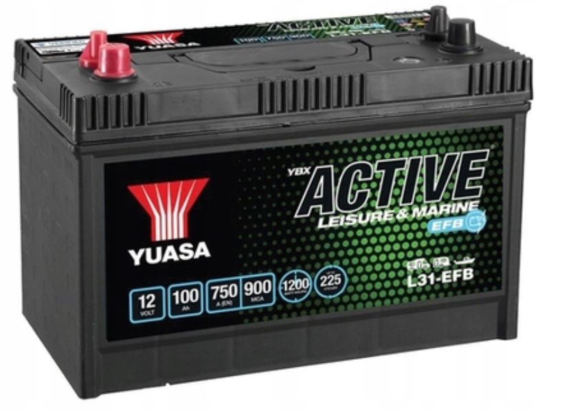 Yuasa L31-EFB 100Ah 750A L+ Leisure & Marine