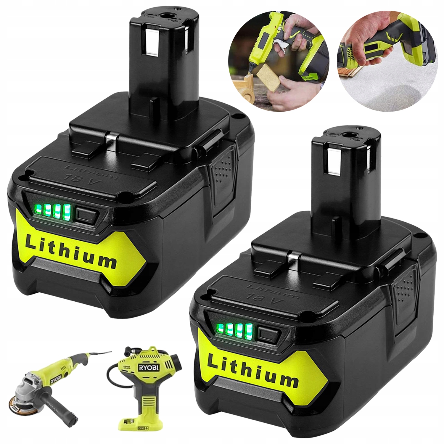 Akumulátor Pro Ryobi RB18L50 RB18L40 RB18L25 Ochrana