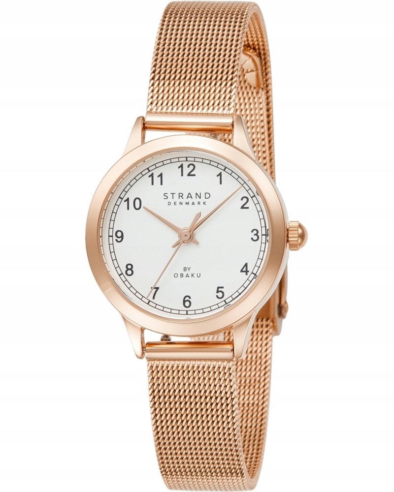 Nové Originální dámské hodinky Strand by Obaku S742LXVIMV růžové zlato